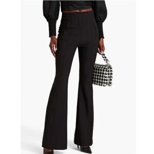 Veronica Beard Black Flared Trousers